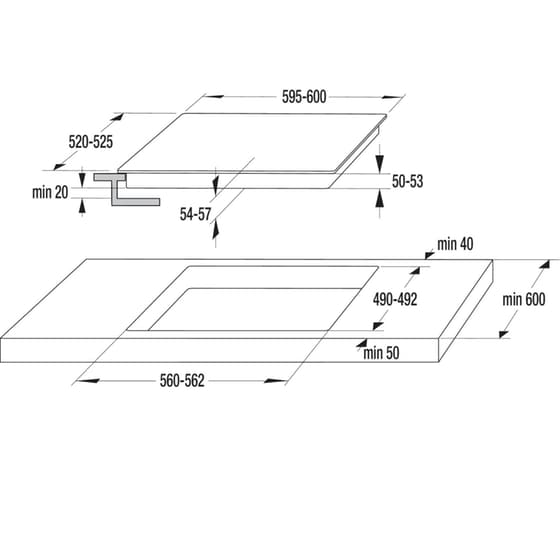 Eντοιχιζόμενο Σετ Φούρνος και Εστία GORENJE BO6737E02X & ECT41SC 77 Lt Inox image 7