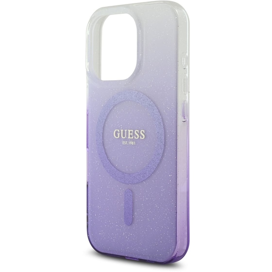 Θήκη Apple Iphone 16 Pro - Guess glitter Gradient with Magsafe -Μωβ (iPhone 16 Pro) image 5