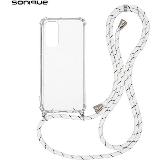 Θήκη Xiaomi Redmi Note 12 5G - Sonique Armor Clear Με Κορδόνι - Λιλά image 0