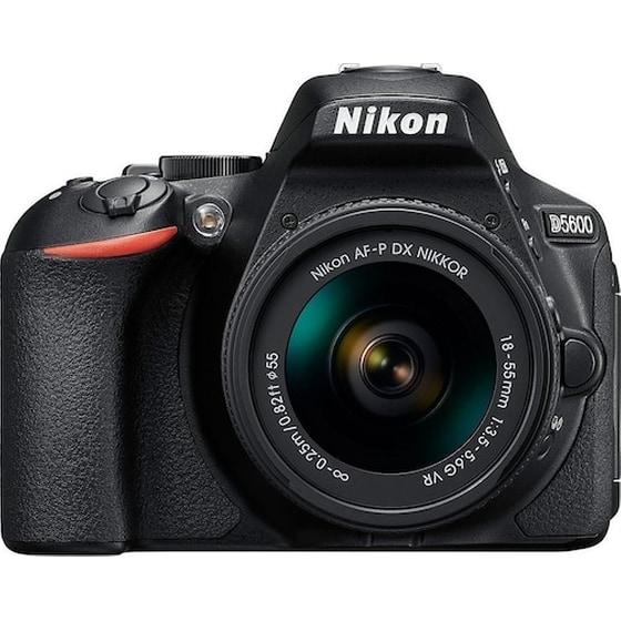 Nikon D5600 Kit (af-p 18-55 Vr) Black + Δώρο Κάρτα Μνήμης Sd 32gb Ή 12 Άτοκες Δόσεις image 0