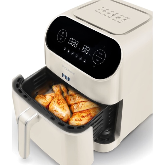 ROHNSON R-2859C Pop με Αποσπώμενο Κάδο 1800 W 7 L Λευκό Φριτέζα Αέρος image 1