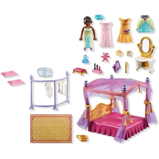 PLAYMOBIL® Princess Magic Βασιλικό Υπνοδωμάτιο Με Βεστιάριο (71847) image 4
