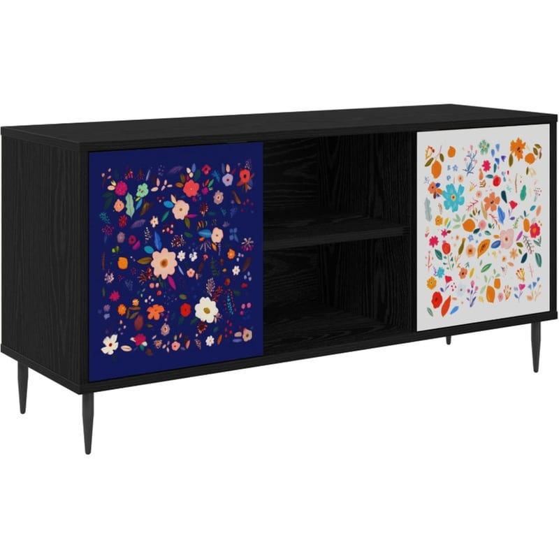 Έπιπλο Τηλεόρασης VidaXL MAINZ 102 x 33 x 51 cm - Μαύρη Δρυς