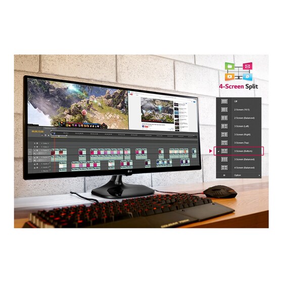 Οθόνη υπολογιστή 25" LG 25UM57-P Ultra Wide 2K IPS image 2