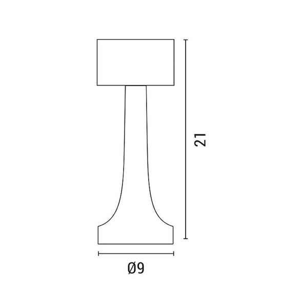 Πορτατίφ Dimmable Eurolamp 144-70008 Μεταλλικό Φ9x21 cm - Ασημί image 2