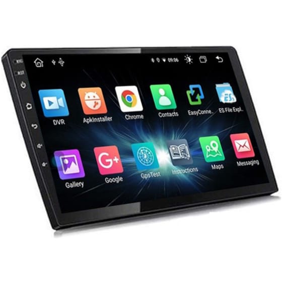 Ηχοσύστημα με Οθόνη Αφής 10" 2-DIN Android GPS Wi-Fi Bluetooth - Μαύρο image 0