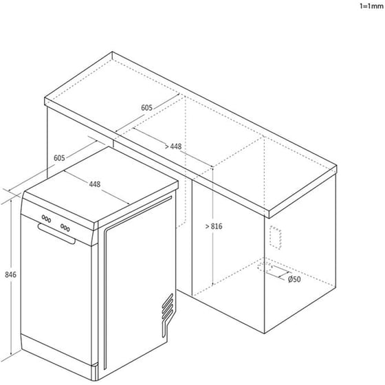 CANDY CF0C7SB0FX για 10 Σερβίτσια Inox Πλυντήριο Πιάτων image 14