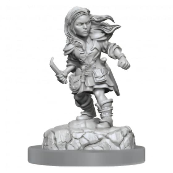 Nolzur's Mini Halfling Female Rogue Dungeons & Dragons WIZKIDS image 0
