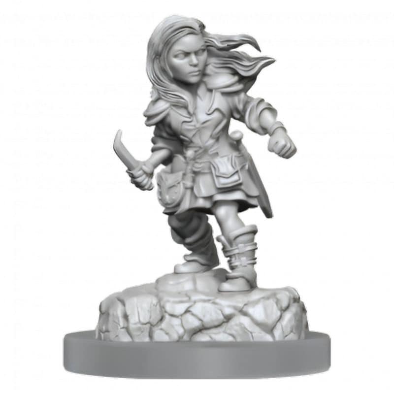 WIZKIDS Nolzurs Mini Halfling Female Rogue Dungeons Dragons WIZKIDS