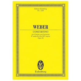 Weber - Concertino In Eb Major Op.26 [pocket Score]