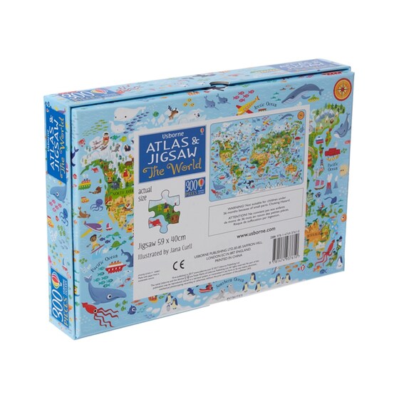 Usborne Atlas and Jigsaw The World image 3