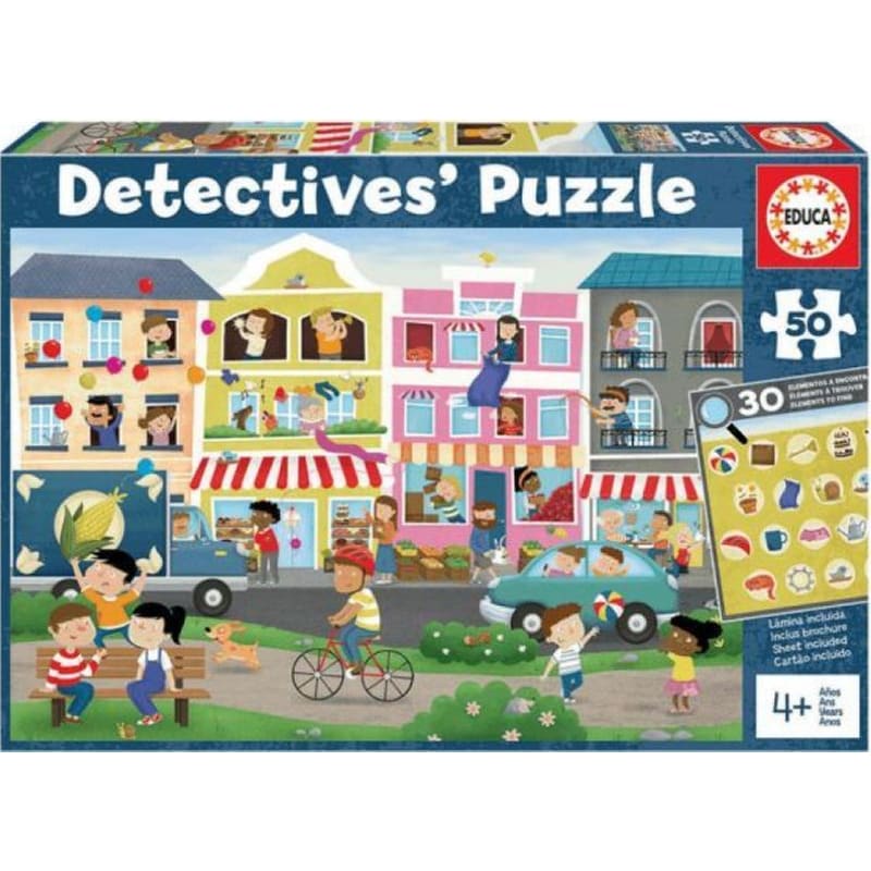 Παιδικό Παζλ Educa Detectives Busy Town (50 Κομμάτια)