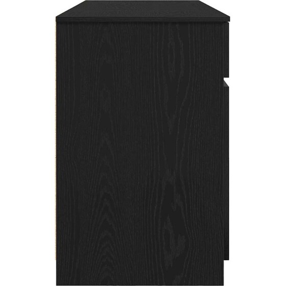 Γραφείο VidaXL από Επεξεργασμένο Ξύλο 140x49x76 cm - Μαύρη Δρυς image 4
