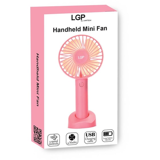 Lamtech LAM980084 Ανεμιστηράκι Χειρός USB - Ροζ image 1