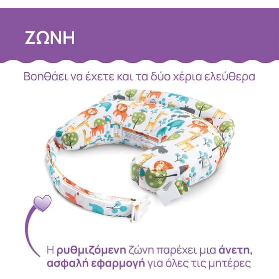 Chicco Μαξιλάρι Θηλασμού Boppy Deluxe Peaceful Jungle - Με σχέδιο image 5