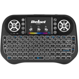 Rebel Mini Q5 Ασύρματο Πληκτρολόγιο Black (US)