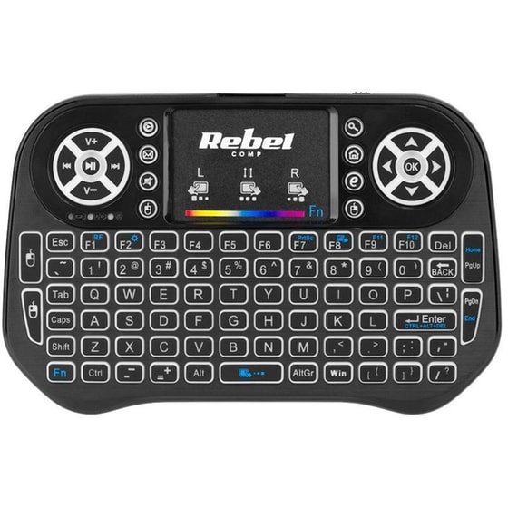Rebel Mini Q5 Ασύρματο Πληκτρολόγιο Black (US) image 0