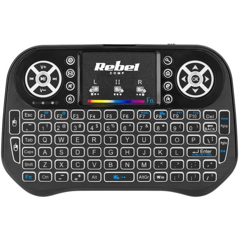 REBEL Rebel Mini Q5 Ασύρματο Πληκτρολόγιο Black (US)