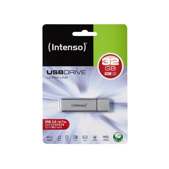Intenso Ultra Line 32GB USB 3.0 Stick Ασημί image 2