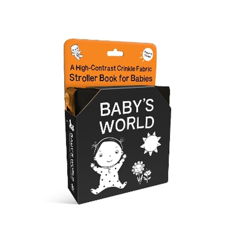 Babys World: A High-Contrast Crinkle Fabric Stroller Book for Babies