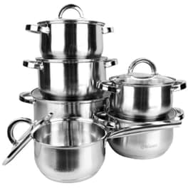 Σετ Μαγειρικά Σκεύη MAESTRO MR-2120- Inox - 6 Τμχ