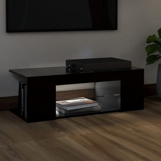 Έπιπλο Τηλεόρασης VidaXL Επεξεργασμένο Ξύλο 90x30x39cm - Μαύρο image 3