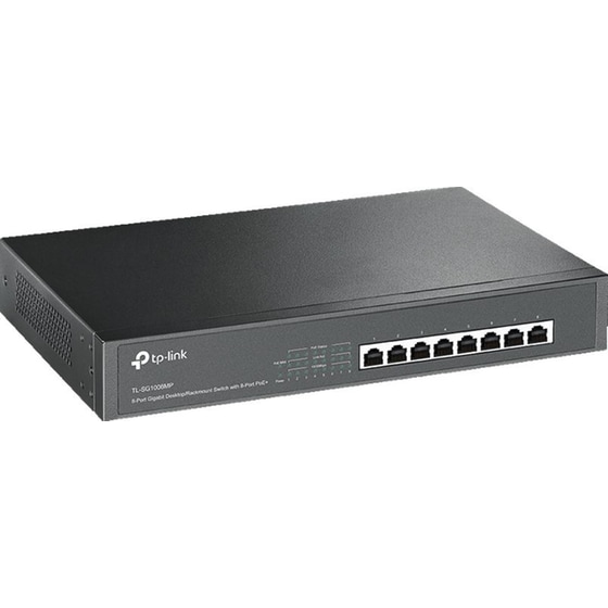TP-Link TL-SG1008MP Network Switch Unmanaged Gigabit Ethernet (1000 Mbps) 8-Port PoE Support 1U image 1