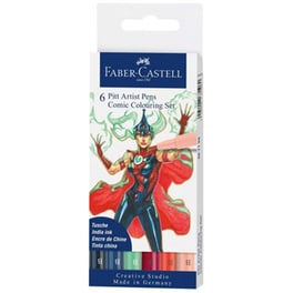 Μαρκαδόροι Faber Castell Pitt Artist Comics Β (6 Τεμάχια)