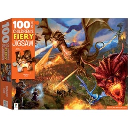 Dragons 100pcs Puzzle Δράκοι Φλογοβόλοι Παζλ Αφής