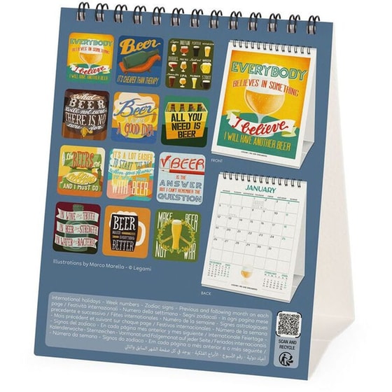 Ημερολόγιο Γραφείου Legami 2026 Beer image 3
