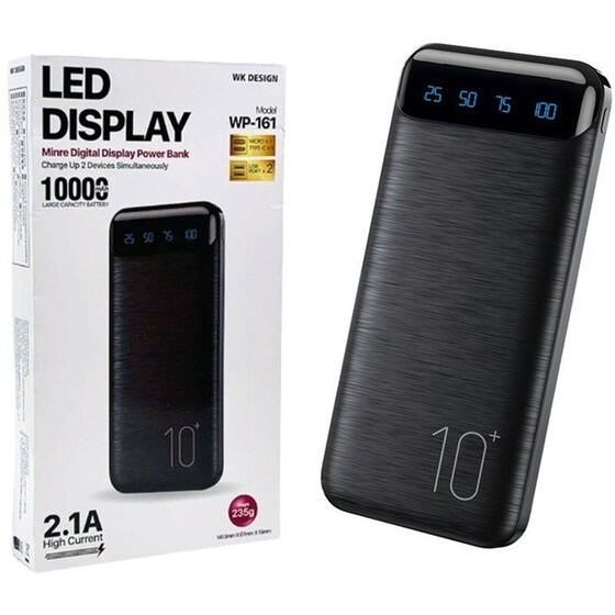 Powerbank WK Minre WP-161 10.000 mAh - Μαύρο image 1