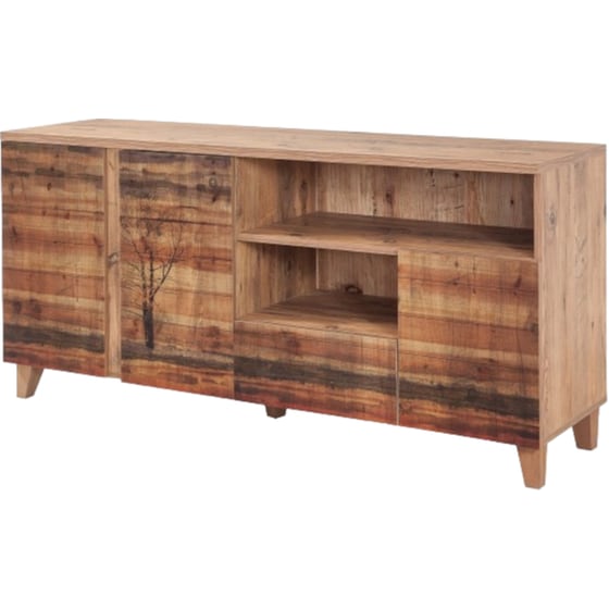 Έπιπλο Τηλεόρασης 24Mall Mare Atlantic Pine από Μοριοσανίδα 160x45x65 cm - Καφέ image 0