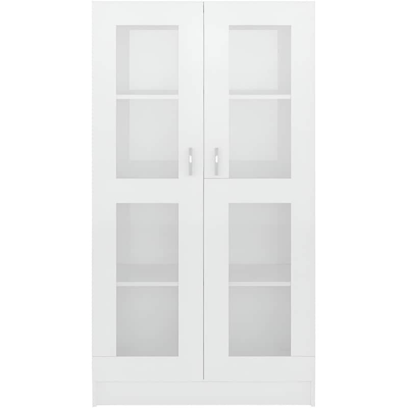 Βιτρίνα Vidaxl 82x5x30.5×150 cm Από Μοριοσανίδα – Γυαλιστερό Λευκό