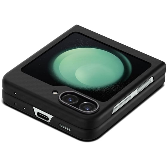 Θήκη Samsung Galaxy Z Flip5 - Spigen Air Skin Pro - Aramid Fiber - Black image 5