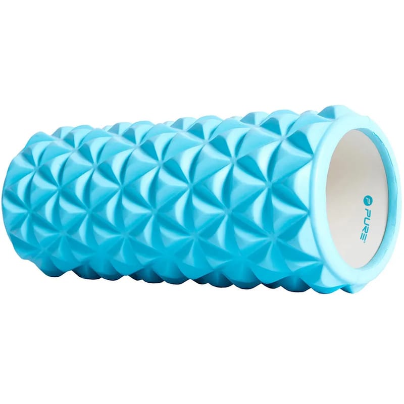 PURE2IMPROVE Foam Roller Pure2Improve από EVA και PVC 33x14 cm - Μπλε