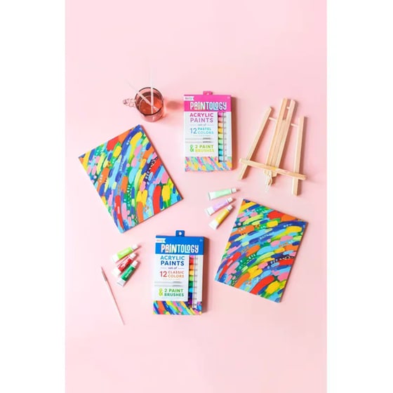 Ακρυλικά Χρώματα Ooly Παστέλ & 2 Πινέλα image 7