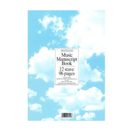 Woodstock Music Manuscript Paper: 12 Πενταγραμμα - 96 Σελιδες