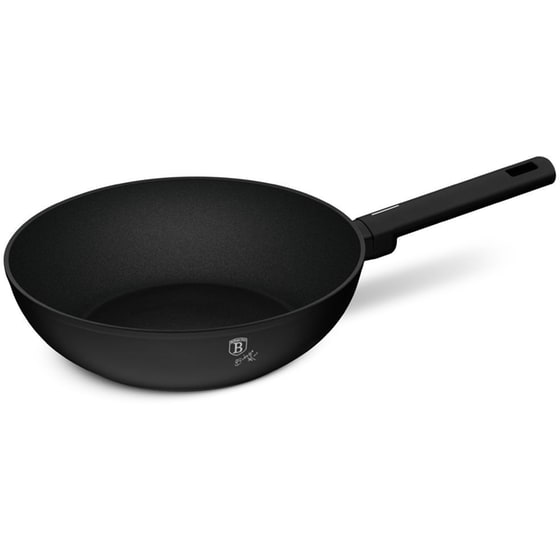 Αντικολλητικό Τηγάνι WOK BERLINGER HAUS BH-8180 28 cm Μαύρο image 0