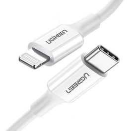Καλώδιο Φόρτισης MFi Certified Ugreen Us171 18W USB-C σε Lightning 1m - Λευκό