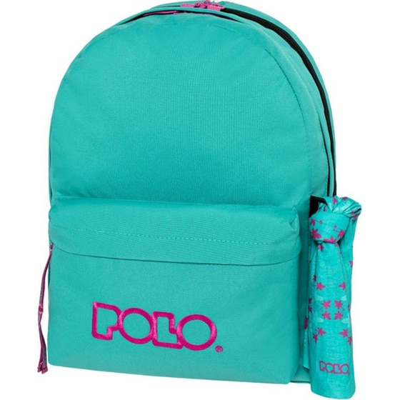 Τσάντα Πλάτης Polo Original Double Scarf Cyan/Dark Fuchia (+δώρο Πορτοφολάκι Polo) image 0