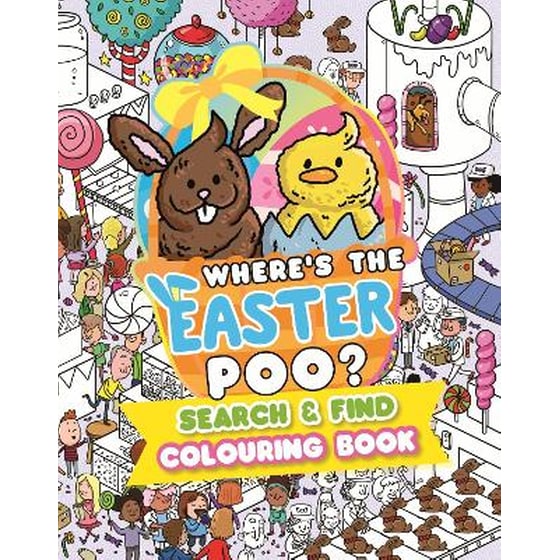 Where’s the Easter Poo? Search and Find Colouring Book image 0