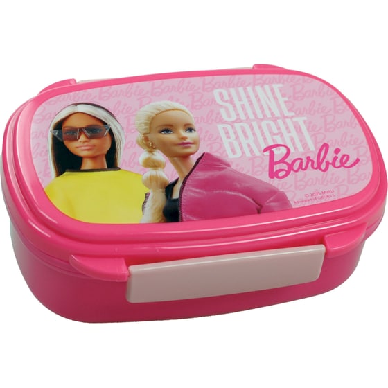 Φαγητοδοχείο με Κουτάλι και Πιρούνι Gim Barbie 500 ml image 0