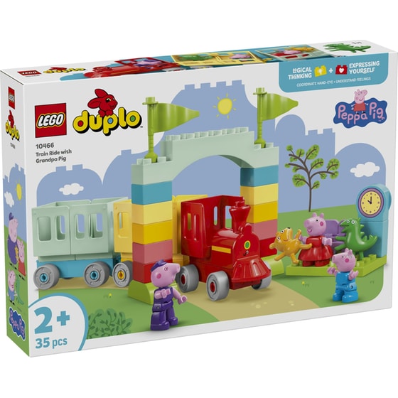 LEGO® DUPLO® Πέππα το Γουρουνάκι Βόλτα με Τρένο με τον Παππού Γουρουνάκη (10466) image 0