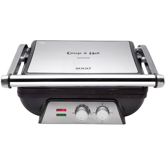 SOGO SAN-SS-7137 2000W Ασημί Τοστιέρα - Γκριλιέρα image 0