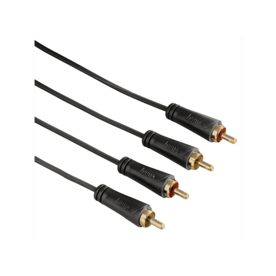 Καλώδιο Ήχου Hama 123233 RCA male σε RCA male - 3m image 0