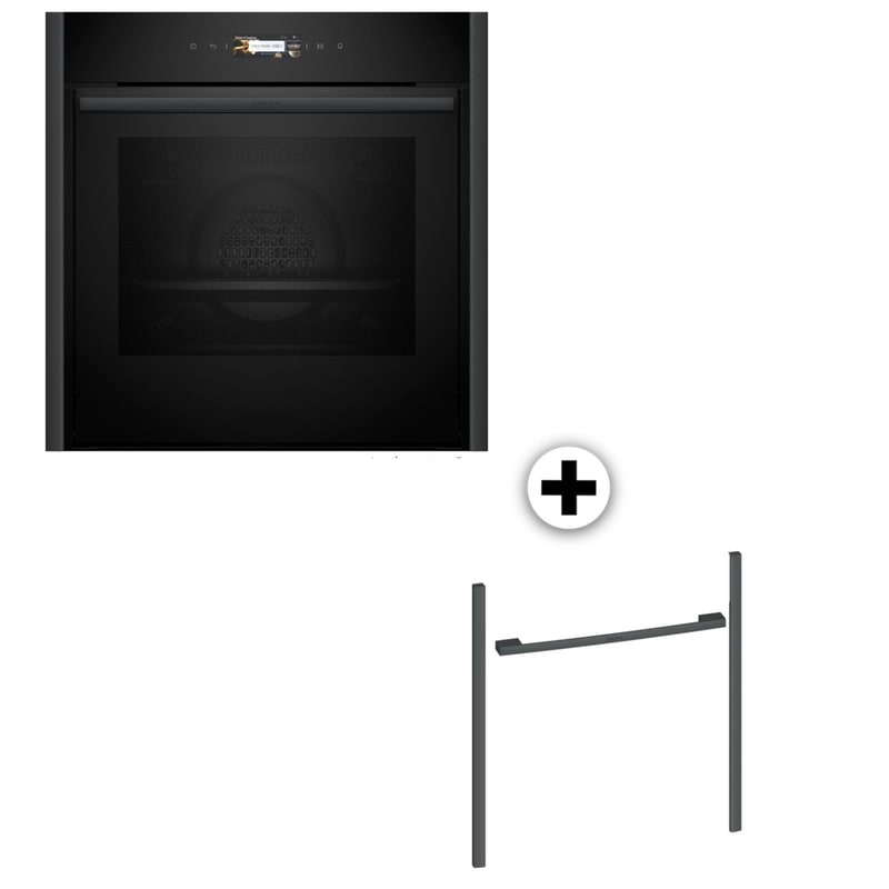 NEFF B59CR3AY0 71 Lt Flex Design Kit Anthracite Gray Εντοιχιζόμενος Φούρνος Άνω Πάγκου