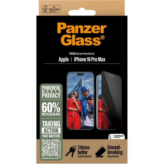 Προστατευτικό οθόνης Apple iPhone 16 Pro Max - PanzerGlass Privacy Screen Protection image 3