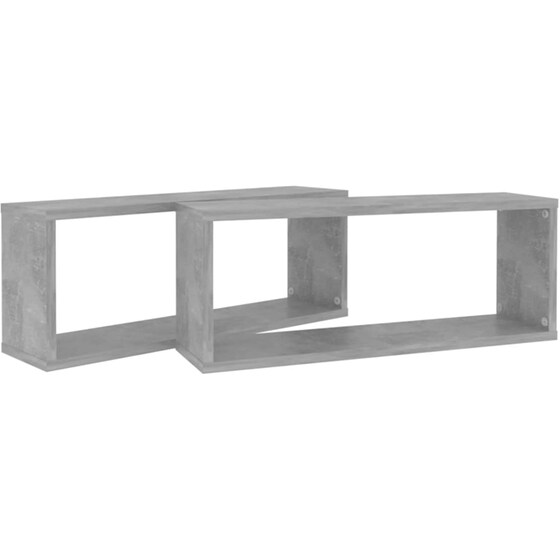 Ράφια Τοίχου VidaXL από Μοριοσανίδα 60x15x23 cm 2 Τμχ - Γκρι image 6