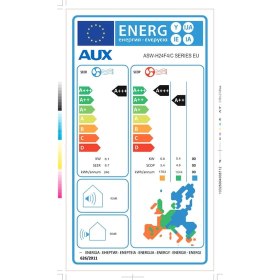 AUX C Series ASW-H24F4A4 / CAR3DI-C8 24.000 BTU A+++/A+++ με Wi-Fi Κλιματιστικό Inverter image 4