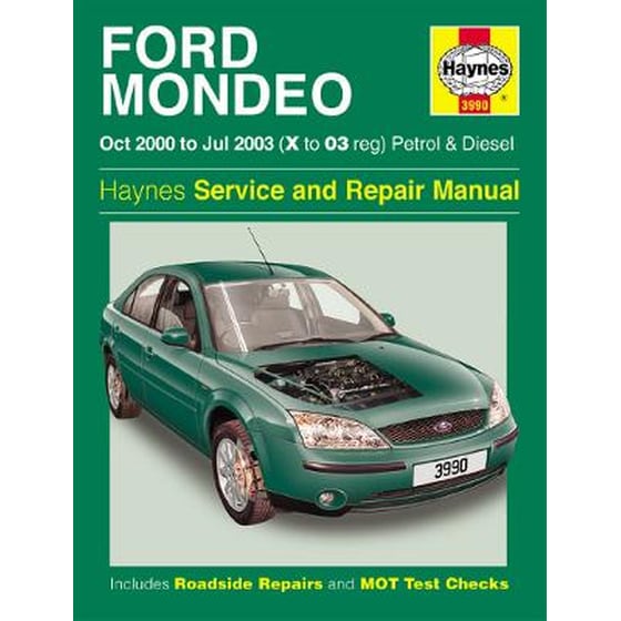 Ford Mondeo Petrol & Diesel (Oct 00 - Jul 03) Haynes Repair Manual image 0